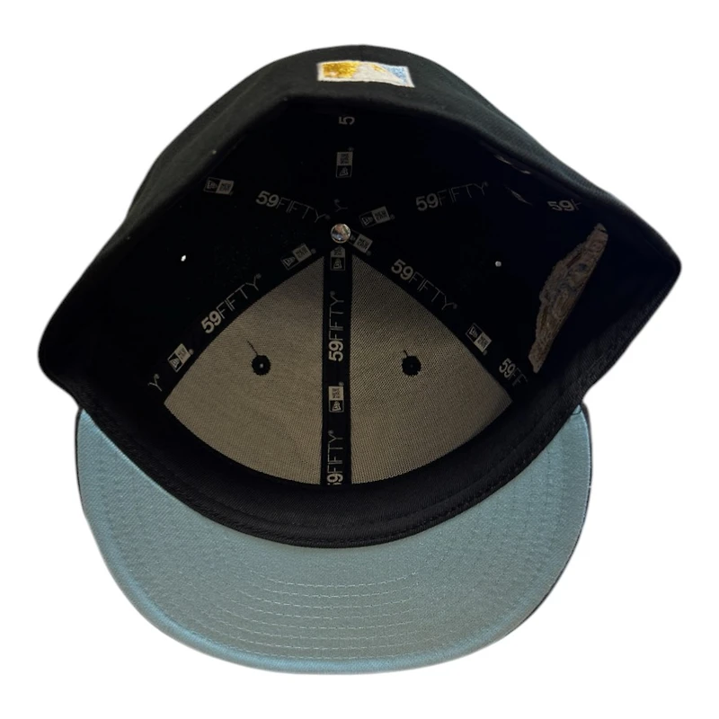 Arizona Diamondbacks Black and Gray 2001 WS Patch Icy Blue UV New Era 59FIFTY Fitted Hat