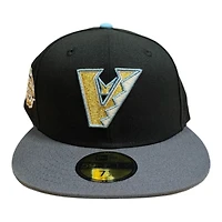 Arizona Diamondbacks Black and Gray 2001 WS Patch Icy Blue UV New Era 59FIFTY Fitted Hat