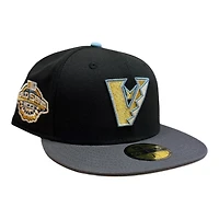 Arizona Diamondbacks Black and Gray 2001 WS Patch Icy Blue UV New Era 59FIFTY Fitted Hat