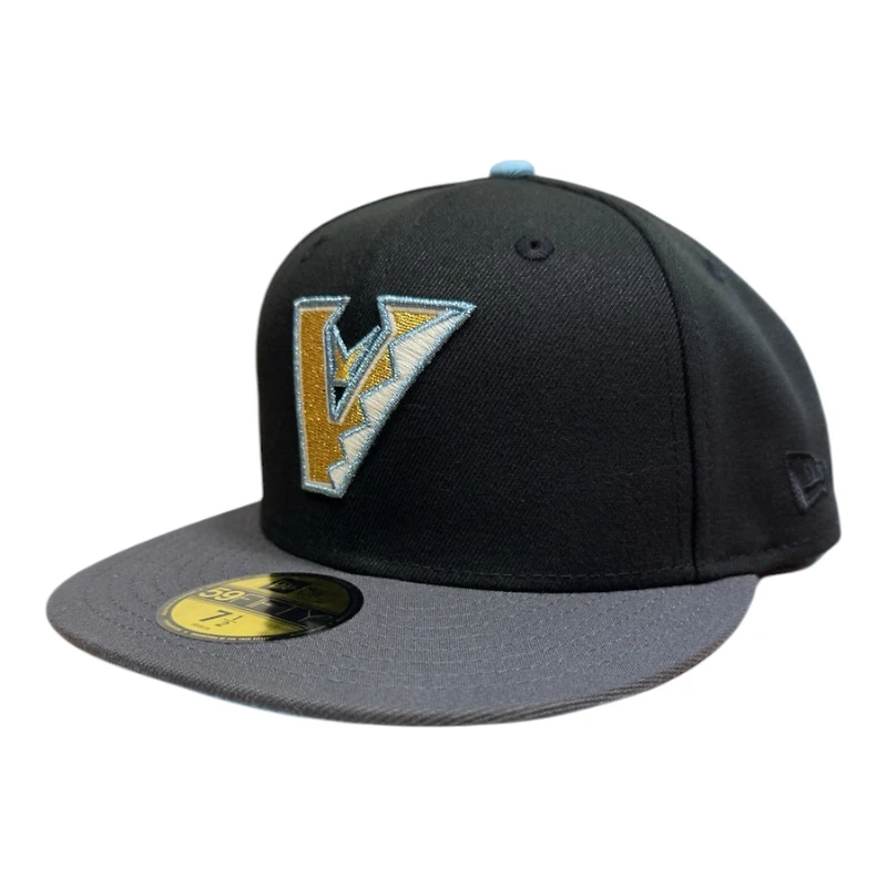 Arizona Diamondbacks Black and Gray 2001 WS Patch Icy Blue UV New Era 59FIFTY Fitted Hat