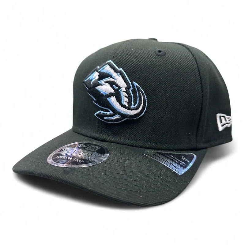 Utah Mammoth Black Primary Mammoth Logo Basic New Era 9SEVENTY Stretch Snap hat