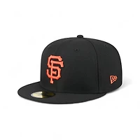 San Francisco Giants Black Wavy Pennant Patch New Era 59FIFTY Fitted Hat