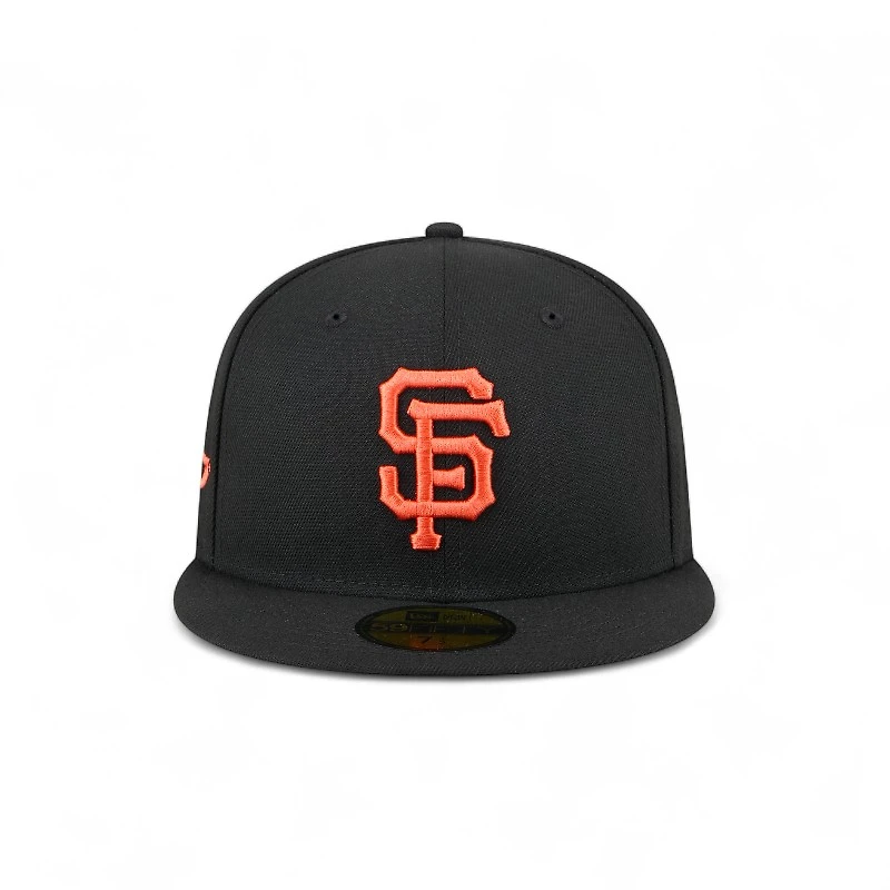 San Francisco Giants Black Wavy Pennant Patch New Era 59FIFTY Fitted Hat