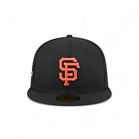 San Francisco Giants Black Wavy Pennant Patch New Era 59FIFTY Fitted Hat