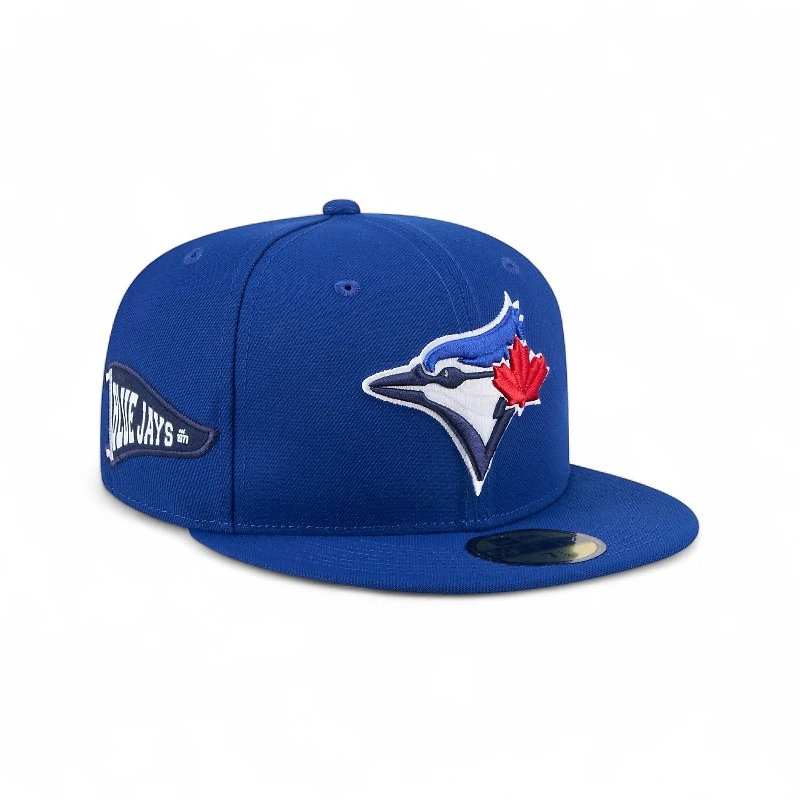 Toronto Blue Jays Royal Wavy Pennant Patch New Era 59FIFTY Fitted Hat