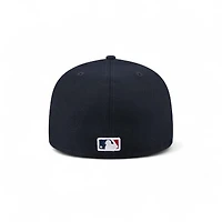 New York Yankees Navy Wavy Pennant Patch Era 59FIFTY Fitted Hat