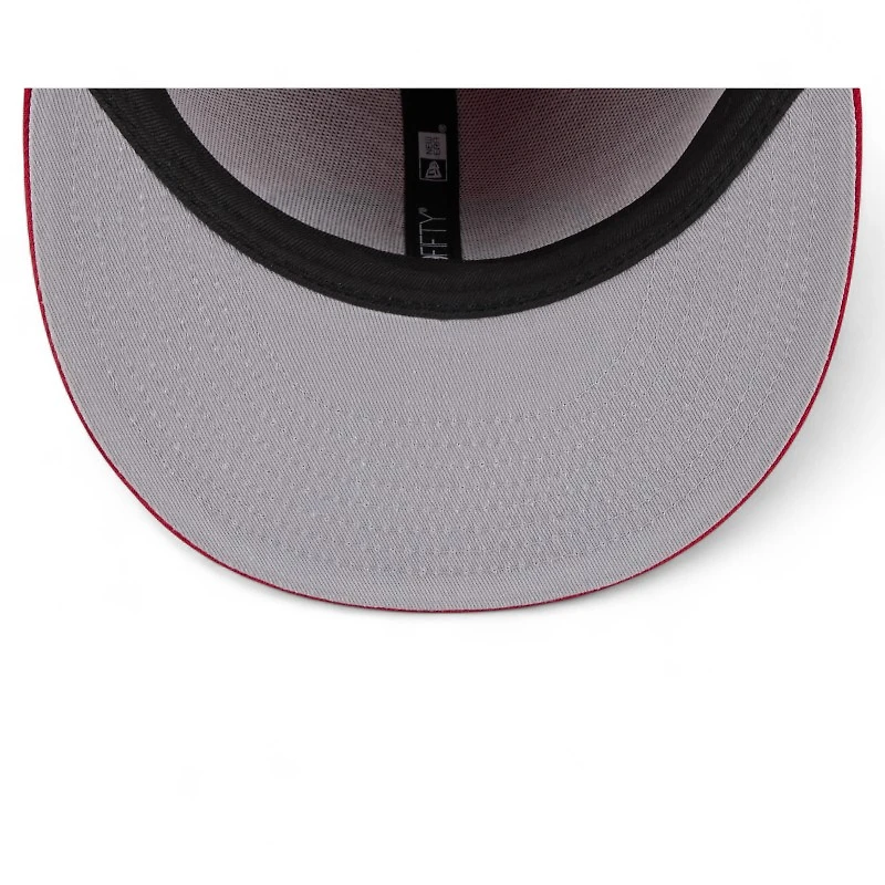 San Francisco 49ers Red Wavy Pennant Patch New Era 59FIFTY Fitted Hat