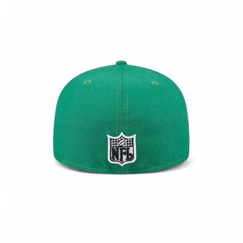 Philadelphia Eagles Historic Green Wavy Pennant Patch New Era 59FIFTY Fitted Hat
