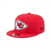 Kansas City Chiefs Red Wavy Pennant Patch New Era 59FIFTY Fitted Hat