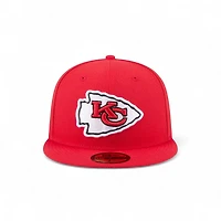 Kansas City Chiefs Red Wavy Pennant Patch New Era 59FIFTY Fitted Hat