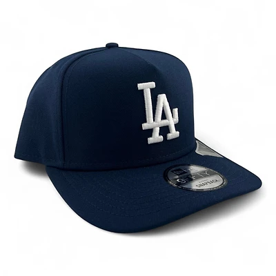 Los Angeles Dodgers White on Navy with Gray UV 9FIFTY A-Frame Snapback Hat