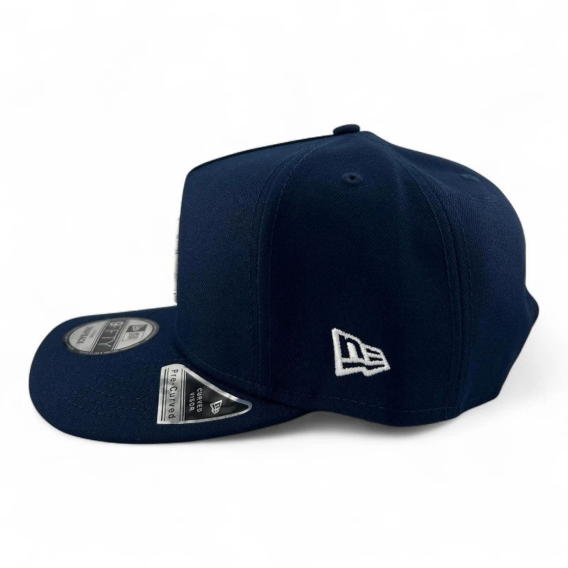 Los Angeles Dodgers White on Navy with Gray UV 9FIFTY A-Frame Snapback Hat