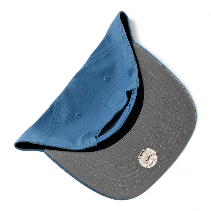 Los Angeles Dodgers White on Sky Blue with Gray UV 9FIFTY A-Frame Snapback Hat