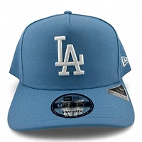 Los Angeles Dodgers White on Sky Blue with Gray UV 9FIFTY A-Frame Snapback Hat