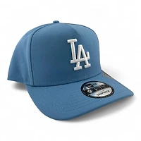 Los Angeles Dodgers White on Sky Blue with Gray UV 9FIFTY A-Frame Snapback Hat