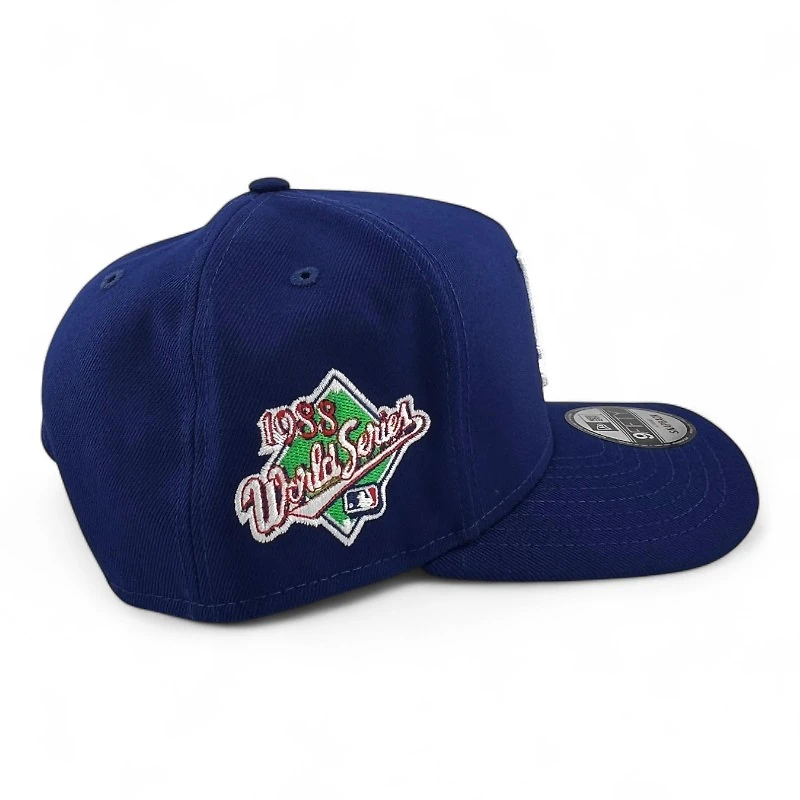 Los Angeles Dodgers Royal Blue 1988 WS Patch Gray UV 9FIFTY A-Frame Snapback Hat