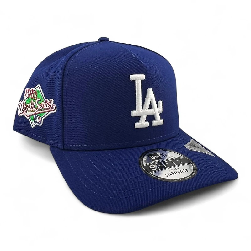Los Angeles Dodgers Royal Blue 1988 WS Patch Gray UV 9FIFTY A-Frame Snapback Hat