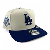 Los Angeles Dodgers Chrome and Royal Blue 50th Anniversary Patch Gray UV 9FIFTY A-Frame Snapback Hat