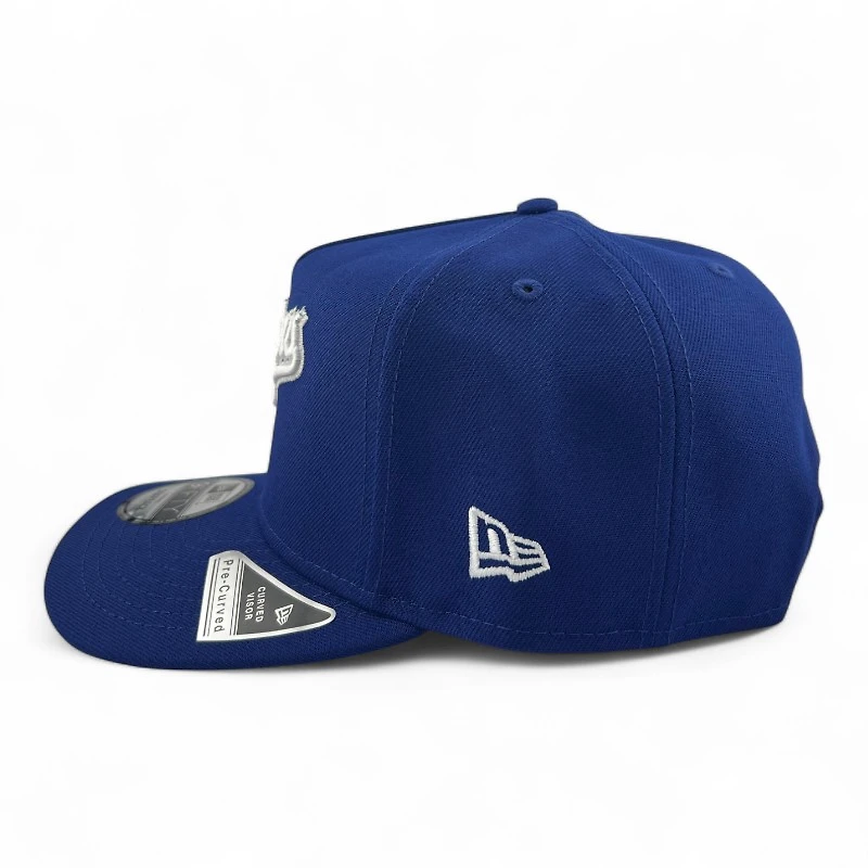 Los Angeles Dodgers Royal Blue Script 40th Anniversary Patch Green UV 9FIFTY A-Frame Snapback Hat