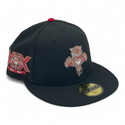 Florida Panthers Black 20th Anniversary Patch Pink UV New Era 59FIFTY Fitted Hat