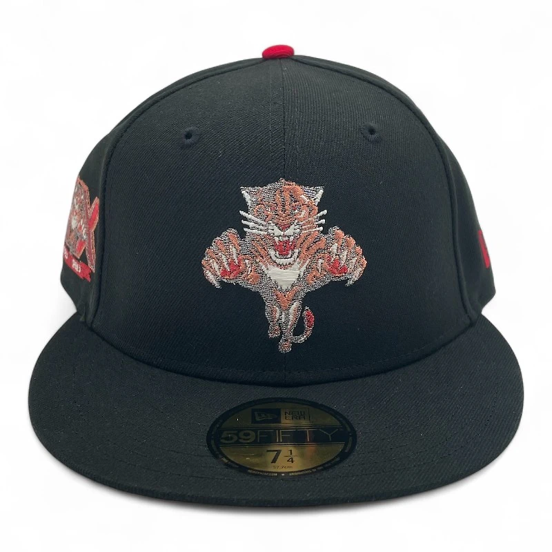 Florida Panthers Black 20th Anniversary Patch Pink UV New Era 59FIFTY Fitted Hat