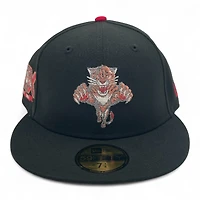 Florida Panthers Black 20th Anniversary Patch Pink UV New Era 59FIFTY Fitted Hat