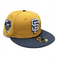 San Francisco Giants Yellow and Black 2006 ASG Patch Glow the Dark Green UV New Era 59FIFTY Fitted Hat
