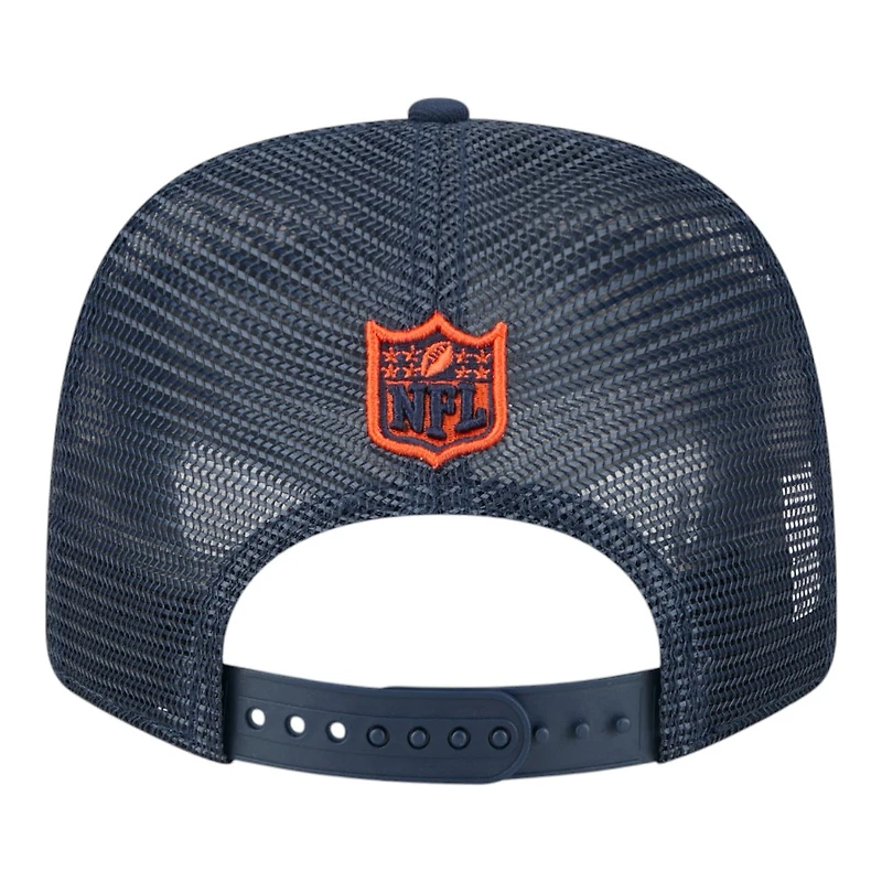 Chicago Bears Navy Trucker New Era 9SEVENTY Snapback Hat