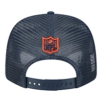 Chicago Bears Navy Trucker New Era 9SEVENTY Snapback Hat