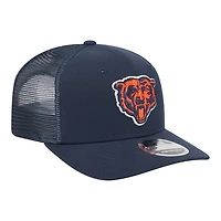 Chicago Bears Navy Trucker New Era 9SEVENTY Snapback Hat