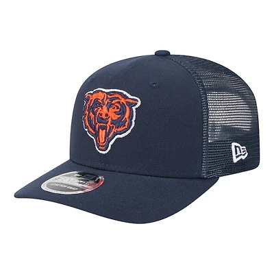 Chicago Bears Navy Trucker New Era 9SEVENTY Snapback Hat
