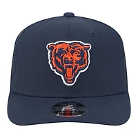 Chicago Bears Navy Trucker New Era 9SEVENTY Snapback Hat