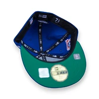 Denver Broncos Script Helmet Royal Corduroy Leon the Lab Green UV New Era 59FIFTY Fitted Hat