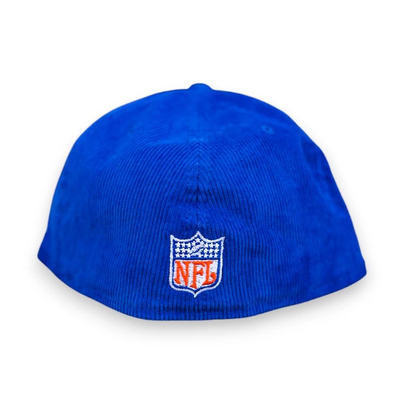 Denver Broncos Retro Script Royal Corduroy Leon the Lab Green UV New Era 59FIFTY Fitted Hat