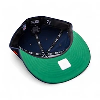 Denver Broncos Script Oceanside Blue Leon the Lab Green UV New Era 59FIFTY Fitted Hat