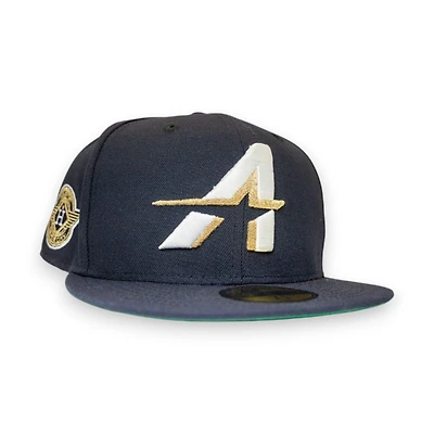 Houston Astros Navy Leon the Lab City Connect Wings Patch Green UV New Era 59FIFTY Fitted Hat