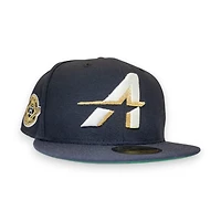 Houston Astros Navy Leon the Lab City Connect Wings Patch Green UV New Era 59FIFTY Fitted Hat