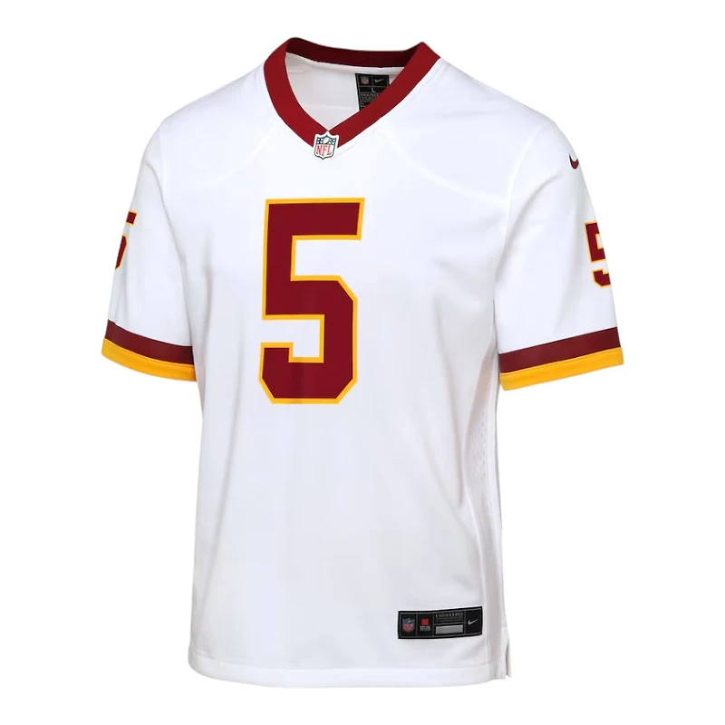 Youth Washington Commanders Jayden Daniels Nike White Super Bowl Era Game Jersey