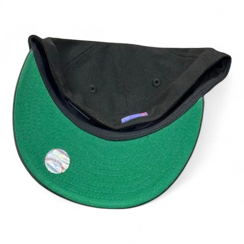 Houston Astros Black and Graphite 45th Anniversary Patch Green UV New Era 59FIFTY Fitted Hat