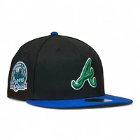 Atlanta Braves Black and Green 40th Anniversary Patch UV New Era 59FIFTY Fitted Hat