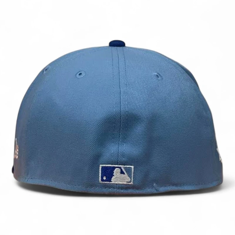 Atlanta Braves Sky Blue and Royal Script 40th Anniversary Patch Green UV New Era 59FIFTY Fitted Hat