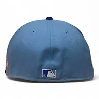 Atlanta Braves Sky Blue and Royal Script 40th Anniversary Patch Green UV New Era 59FIFTY Fitted Hat