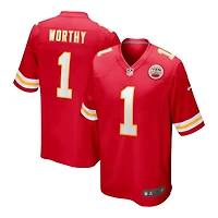 Kansas City Chiefs Xavier Worthy Nike Red Game Player Jersey