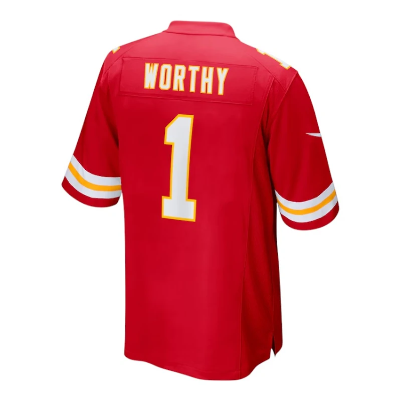Kansas City Chiefs Xavier Worthy Nike Red Game Player Jersey