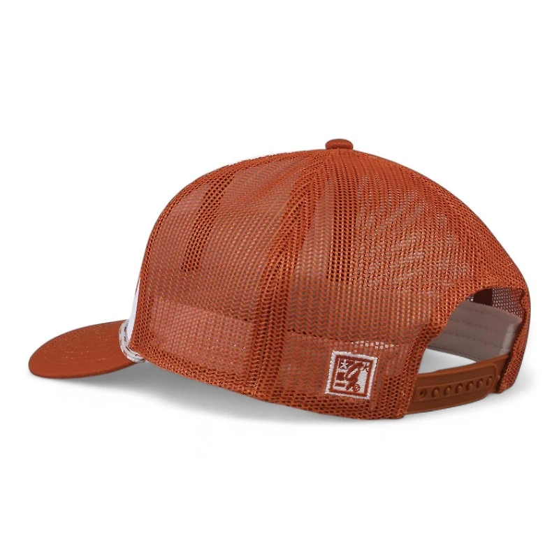 Texas Longhorns Burnt Orange and White Rope Trucker Game Headwear Snapback Hat