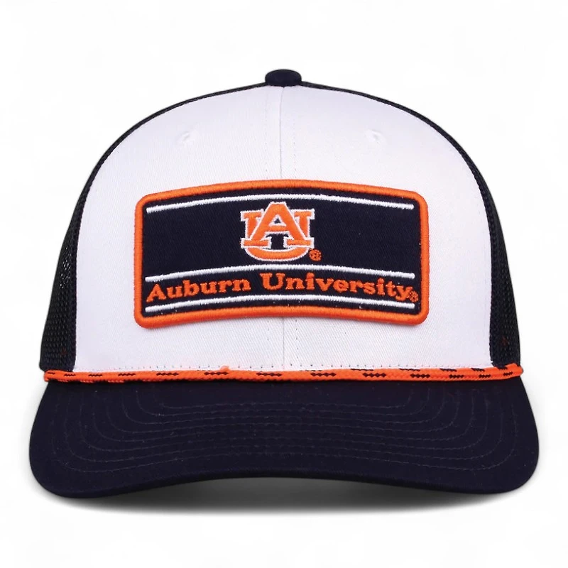 Auburn Tigers Navy and White Rope Trucker Game Headwear Snapback Hat