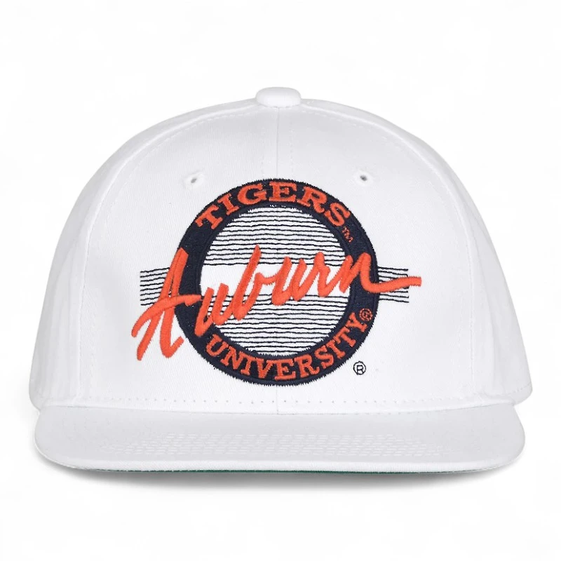Auburn Tigers White Throwback Game Headwear Snapback Hat