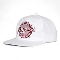 Alabama Crimson Tide White Throwback Game Headwear Snapback Hat