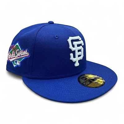 San Francisco Giants Royal Blue 1989 World Series Patch Green UV New Era 59FIFTY Fitted Hat