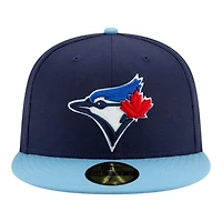 Toronto Blue Jays Navy and Light Alternate 4 Authentic Collection On-Field New Era 59FIFTY Fitted Hat